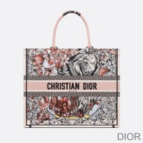 Dior Book Tote La Force Motif Canvas Multicolor - Christian Dior Outlet