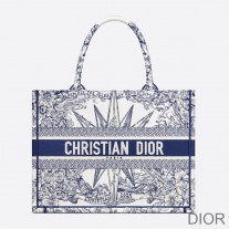 Dior Book Tote Reve d''Infini Motif Canvas Blue - Christian Dior Outlet