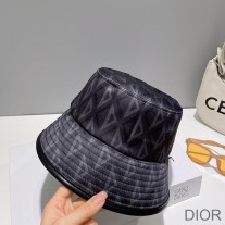 Dior Bucket Hat CD Diamond Cotton Black - Christian Dior Outlet