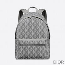 Dior Rider Backpack CD Diamond Motif Canvas Grey - Christian Dior Outlet