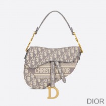 Dior Saddle Bag Oblique Motif Canvas Grey - Christian Dior Outlet