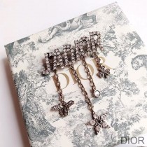 J''Adior Brooch with Bee Star Clover White Crystals Silver - Christian Dior Outlet
