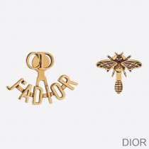 J''Adior Earrings Antique Metal Gold - Christian Dior Outlet