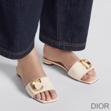 C''est Dior Slides Women Patent Leather White - Christian Dior Outlet