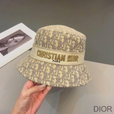 Dior Bucket Hat D - Oblique Cotton Khaki - Christian Dior Outlet