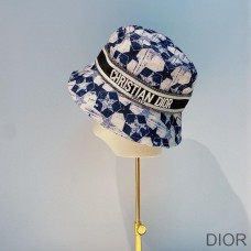 Dior Bucket Hat Etoile Cotton Blue - Christian Dior Outlet