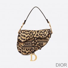 Dior Saddle Bag Mizza Motif Canvas Beige - Christian Dior Outlet