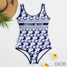 Dior Swimsuit Women Etoile Print Lycra Blue - Christian Dior Outlet