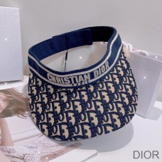 Dior Visor D - Oblique Cotton Navy Blue - Christian Dior Outlet