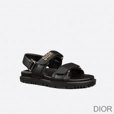 DiorAct Sandals Women Lambskin Black - Christian Dior Outlet