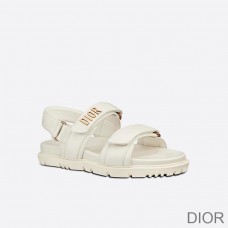 DiorAct Sandals Women Lambskin White - Christian Dior Outlet