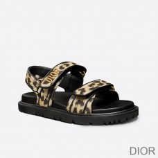 DiorAct Sandals Women Mizza Technical Fabric Beige - Christian Dior Outlet