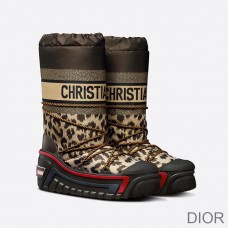 DiorAlps Snow Boots Women Mizza Shiny Nylon Beige - Christian Dior Outlet
