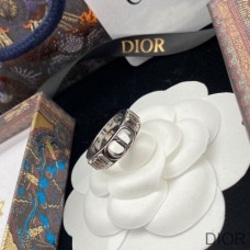 Dior 30 Montaigne Ring In Metal And White Crystals Silver - Christian Dior Outlet