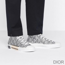 Dior B23 High - Top Sneakers Unisex CD Diamond Motif Canvas Grey - Christian Dior Outlet