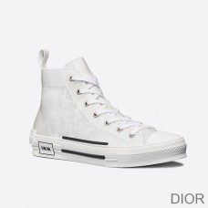 Dior B23 High - Top Sneakers Unisex Oblique Motif Canvas White - Christian Dior Outlet