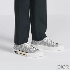 Dior B23 Sneakers Unisex CD Diamond Motif Canvas Grey - Christian Dior Outlet