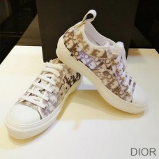 Dior B23 Sneakers Unisex Oblique Motif Canvas Khaki - Christian Dior Outlet