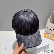 Dior Baseball Cap CD Diamond Cotton Black - Christian Dior Outlet