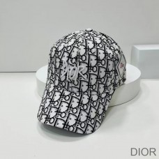 Dior Baseball Cap Shawn Logo Oblique Canvas White - Christian Dior Outlet