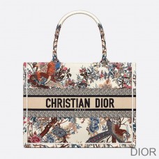 Dior Book Tote Jardin d''Hiver Motif Canvas White - Christian Dior Outlet