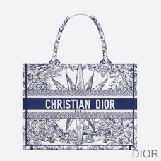 Dior Book Tote Reve d''Infini Motif Canvas Blue - Christian Dior Outlet