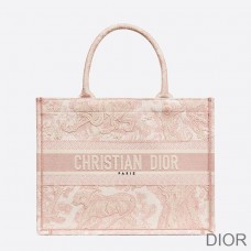 Dior Book Tote Toile De Jouy Motif Canvas Pink - Christian Dior Outlet