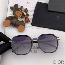 Dior CD1032 Round Sunglasses In Black - Christian Dior Outlet