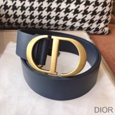 Dior CD Belt Leather Blue - Christian Dior Outlet