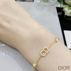 Dior Clair D Lune Bracelet Metal and Pearls Gold - Christian Dior Outlet