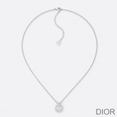 Dior Clair D Lune Necklace Metal and Crystals Silver - Christian Dior Outlet