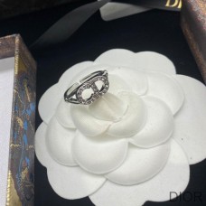 Dior Clair D Lune Ring Palladium - Finish Metal and Silver Crystals Silver - Christian Dior Outlet