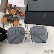 Dior D7088 Square Sunglasses In Black - Christian Dior Outlet