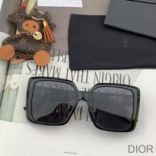 Dior D7627 Oversized Square Sunglasses In Black - Christian Dior Outlet