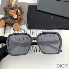 Dior D7732 Square Sunglasses In Black - Christian Dior Outlet