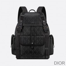 Dior Hit The Road Backpack CD Diamond Motif Canvas Black - Christian Dior Outlet