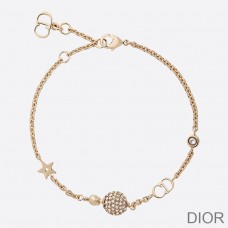 Dior La Petite Tribale Bracelet Metal and White Crystals Gold - Christian Dior Outlet