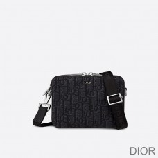 Dior Messenger Pouch Oblique Motif Canvas Black - Christian Dior Outlet