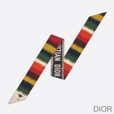 Dior Mitzah Twill D - Stripes Silk Multicolor - Christian Dior Outlet