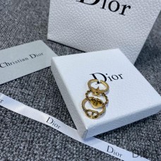 Dior Open Chain Knuckle Ring Set Metal and White Crystals Gold - Christian Dior Outlet