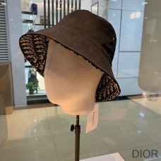 Dior Reversible Bucket Hat Teddy Oblique Cotton Black - Christian Dior Outlet