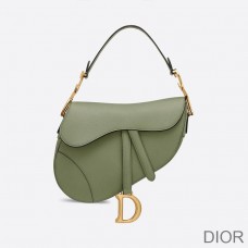 Dior Saddle Bag Grained Calfskin Green - Christian Dior Outlet