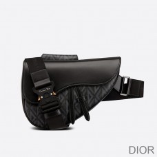 Dior Saddle Crossbody CD Diamond Motif Canvas Black - Christian Dior Outlet