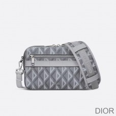 Dior Safari Messenger CD Diamond Motif Canvas Grey - Christian Dior Outlet