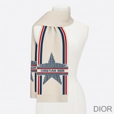 Dior Scarf DiorAlps Wool and Cashmere White - Christian Dior Outlet