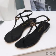 Dior Signature Sandals Women Lambskin Black - Christian Dior Outlet