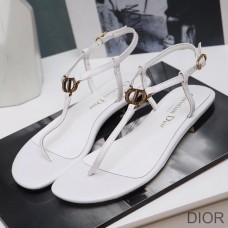 Dior Signature Sandals Women Lambskin White - Christian Dior Outlet