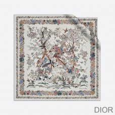 Dior Square Scarf Jardin d''Hiver Silk White - Christian Dior Outlet