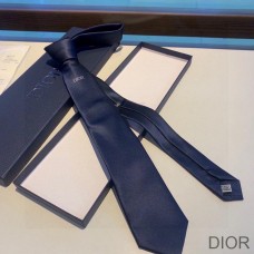 Dior Tie DIOR Icon Silk Navy Blue - Christian Dior Outlet