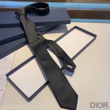Dior Tie Oblique Motif Silk Black - Christian Dior Outlet